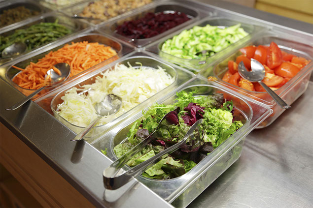 Image of salad bar.