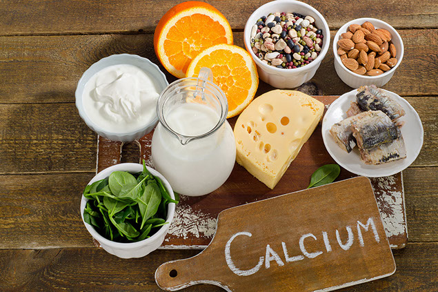 Image of calcium rich foods.