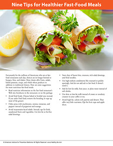 Page from A Year of Health Hints book by the American Institute for Preventive Medicine. www.HealthyLife.com. All rights reserved.