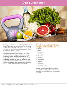 Page from A Year of Health Hints book by the American Institute for Preventive Medicine. www.HealthyLife.com. All rights reserved.
