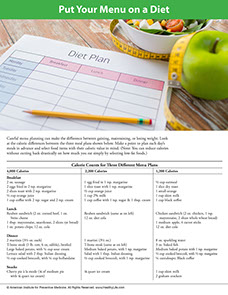 Page from A Year of Health Hints book by the American Institute for Preventive Medicine. www.HealthyLife.com. All rights reserved.