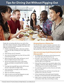 Page from A Year of Health Hints book by the American Institute for Preventive Medicine. www.HealthyLife.com. All rights reserved.