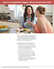 Page from A Year of Health Hints book by the American Institute for Preventive Medicine. www.HealthyLife.com. All rights reserved.