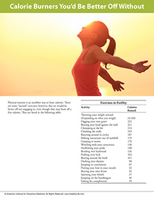 Page from A Year of Health Hints book by the American Institute for Preventive Medicine. www.HealthyLife.com. All rights reserved.