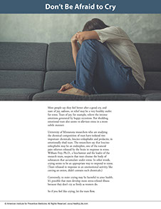 Page from A Year of Health Hints book by the American Institute for Preventive Medicine. www.HealthyLife.com. All rights reserved.