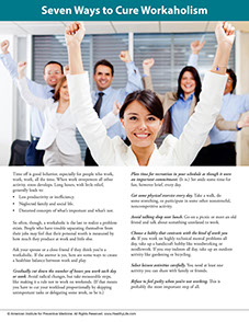 Page from A Year of Health Hints book by the American Institute for Preventive Medicine. www.HealthyLife.com. All rights reserved.