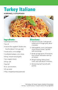 Page from HealthyLife Weigh Recipe book by the American Institute for Preventive Medicine. www.HealthyLife.com. All rights reserved.
