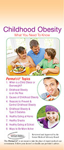 Cover image to the Childhood Obesity brochure by the American Institute for Preventive Medicine. www.HealthyLife.com. All rights reserved.