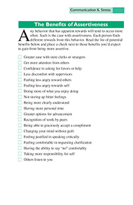 Page from the Systematic Stress Management book by the American Institute for Preventive Medicine. www.HealthyLife.com. All rights reserved.