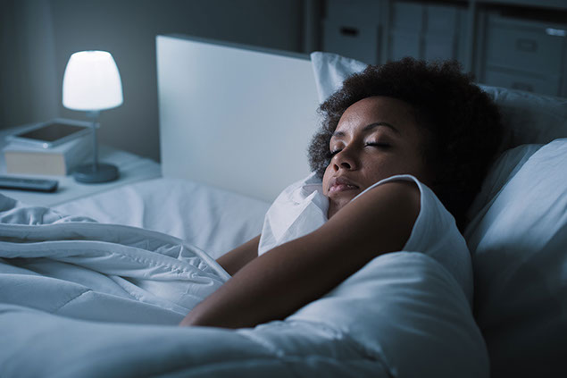 Image of women sleeping peacefully.